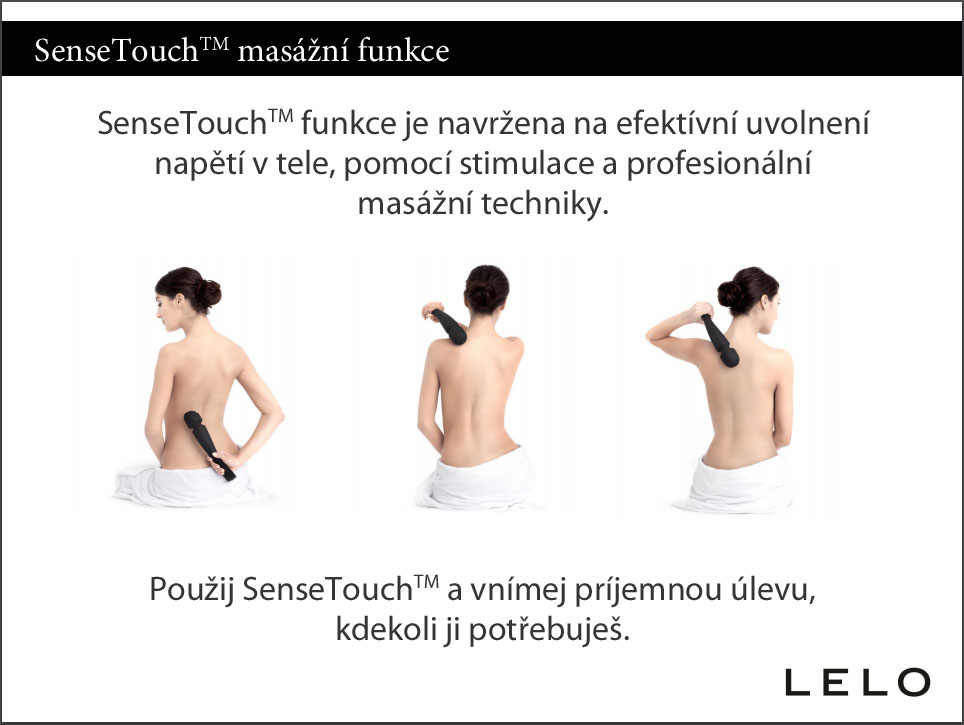 Lelo Smart Wand Medium masážní hlavice s funkcií Sense Touch pro profesionální masáž