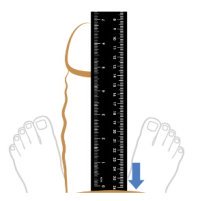 Krok 2: změřte si délku penisu