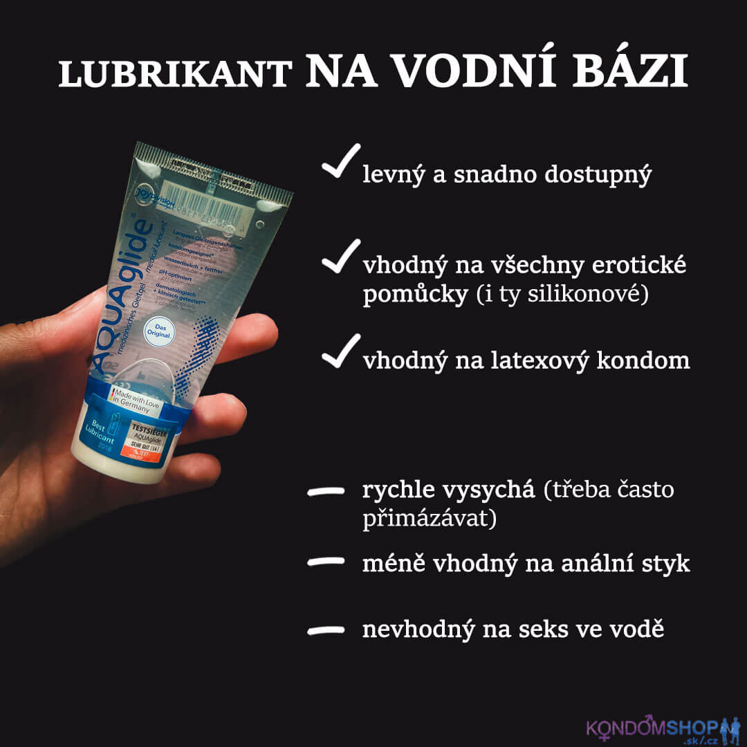 lubrikant na vodní bázi výhody a nevýhody