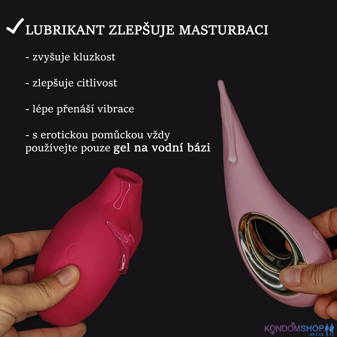 lubrikant zlepšuje masturbaci