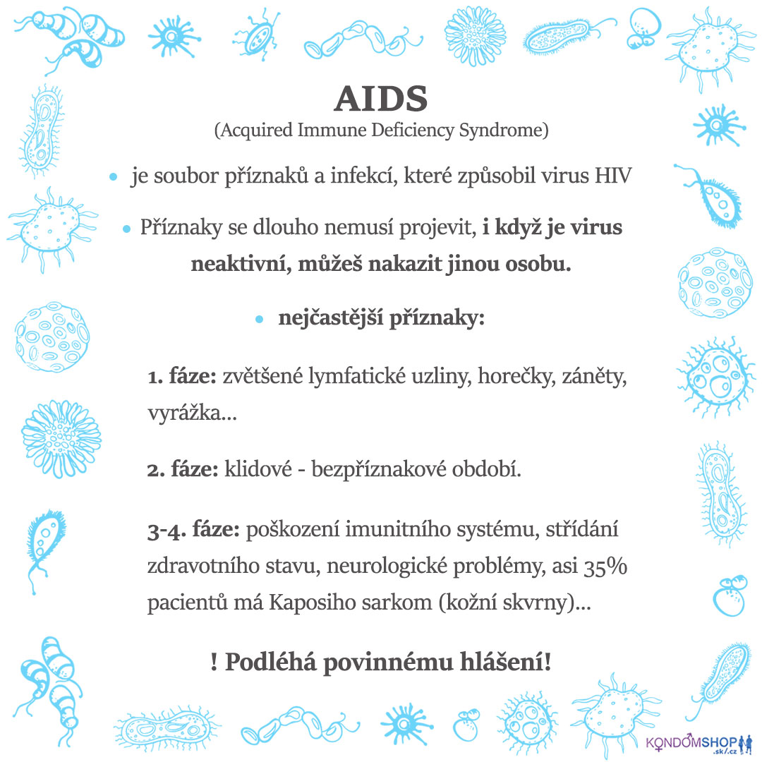 pohlavní choroby AIDS příznaky
