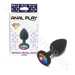 ANAL PLAY Rainbow Booty Jewel anální šperk Small