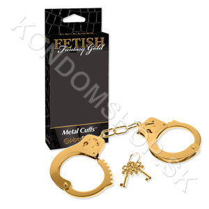 Fetish Fantasy Gold Cuffs kovové poutá zlaté