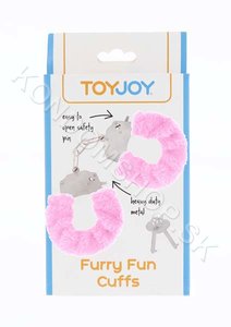 ToyJoy Furry Fun Cuffs plyšová erotická pouta
