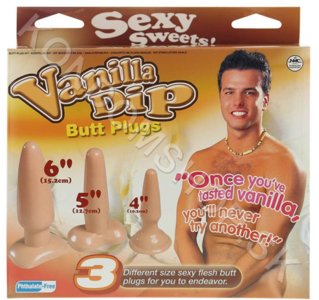 Vanilla Dip 3 dílný set anal plug