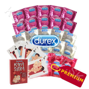 Durex Sobotní noc balíček + Kamasutra karty 