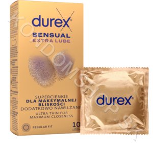 Durex Sensual (Invisible) Extra Lubricated krabička SK distribuce