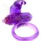 vibračný krúžok na penis seven creation cockring ultra soft purple 2