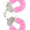 plysove eroticke puta toyjoy furry fun cuffs pink ružové 1