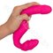 strapless strap on vibračné dildo ružové you2toys 5