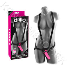 Dillio 6 Inch Strap-on Suspender Harness set dildo a postroj