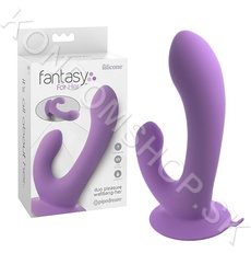 Fantasy For Her Duo Pleasure vibrátor s přísavkou