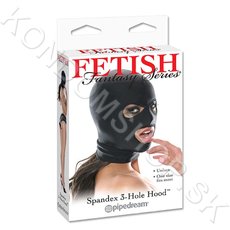 Fetish Fantasy Spandex 3 Hole Hood bdsm maska