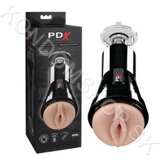 PDX Cock Compressor Vibrating Stroker masturbátor s přísavkou