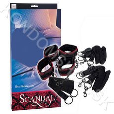 Scandal Bed Restraints pouta na ruce a nohy set