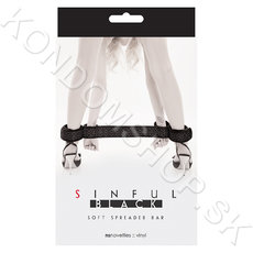 Sinful Black Soft Spreader Bar pouta na ruce a nohy