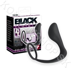 You2Toys Black Velvets erekční kroužek a butt plug