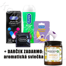 Durex balíček + svíčka Air Wick