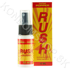 Rush Herbal Popper sprej na penis s Ginkgo Biloba 15ml