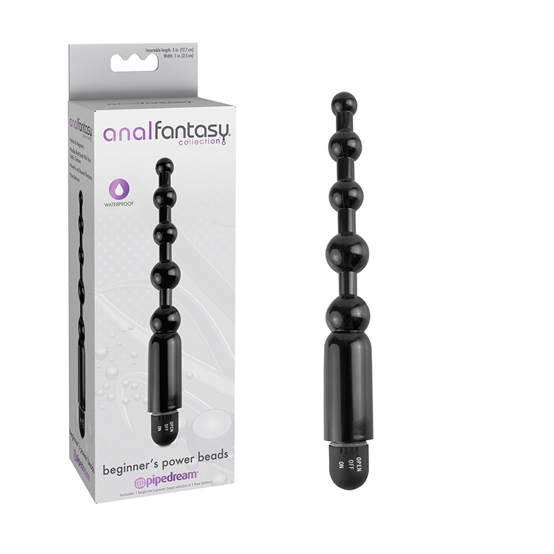 Levně Analfantasy Beginners Power Beads vibrační anální kuličky