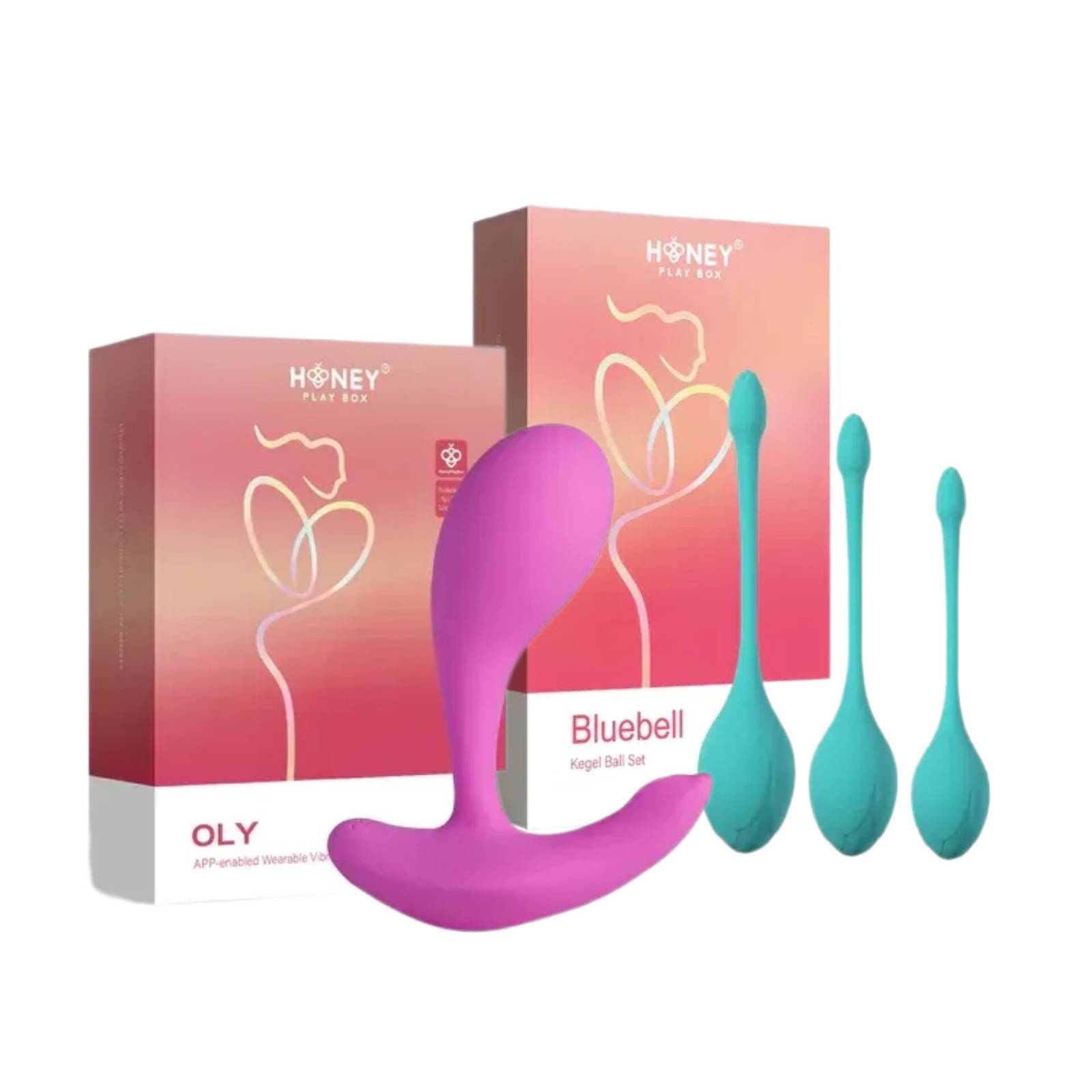 Balíček zdraví Honey Play Box - Oly 2 pink + Bluebell 