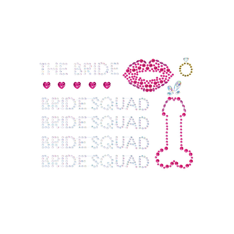 Bride Squad nalepovací šperky na tělo 
