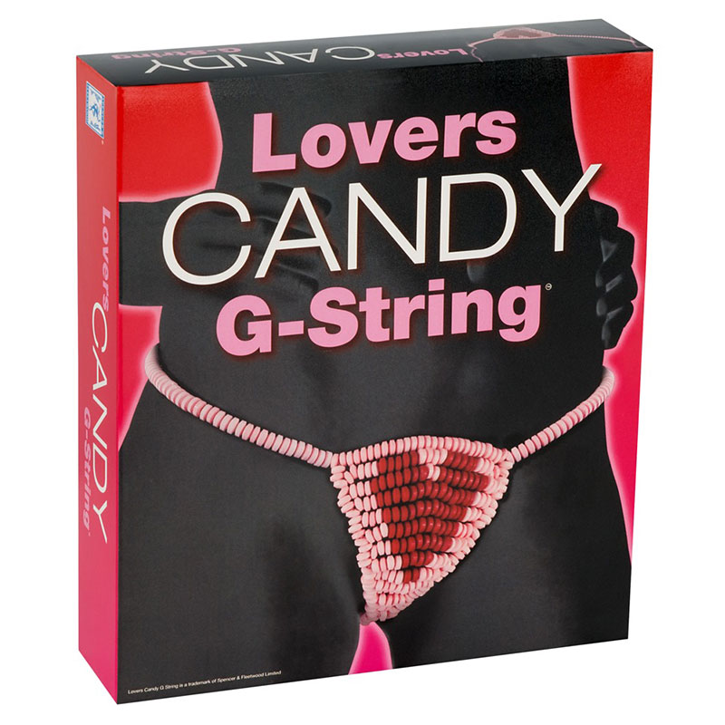 Candy G-String - bonbónové kalhotky se srdíčkem 