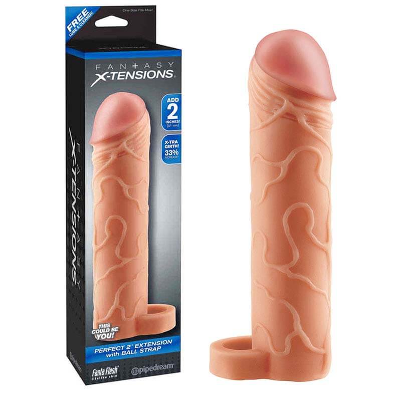 Fantasy X-tensions Perfect 2" Extension with Ball Strap návlek na penis 