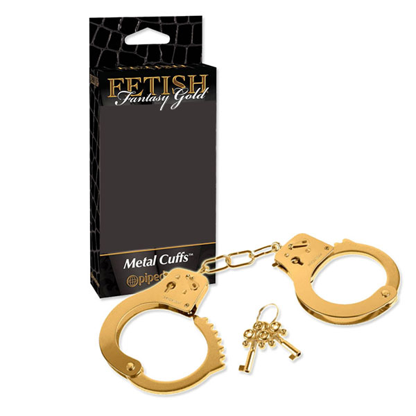 Fetish Fantasy Gold Cuffs kovové poutá zlaté 