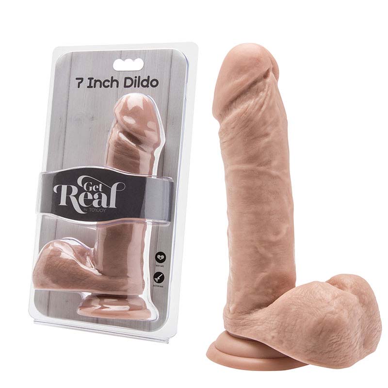 Get Real 7 inch with balls realistické dildo 