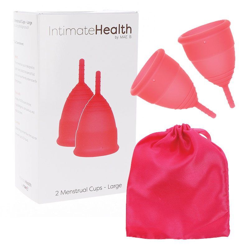 Intimate Health 2 Menstrual Cups - Large 