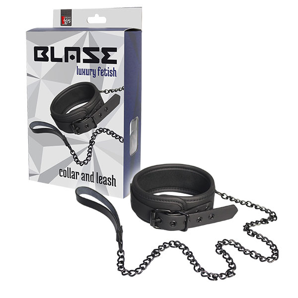 Blaze Luxury Fetish Collar and Leash obojek s vodítkem 