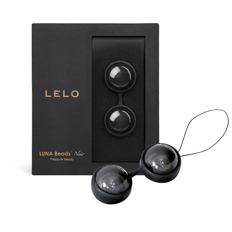 Lelo Luna Beads Noir + LELO lubrikační gel 75ml zdarma 