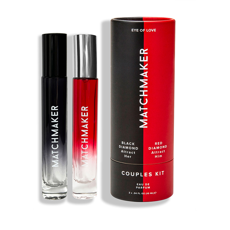 Matchmaker Pheromone Parfum Couples Kit Black & Red Diamond 2x10ml 