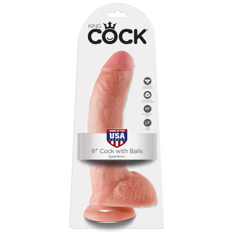 Pipedream King Cock 9” Big Dildo with balls 