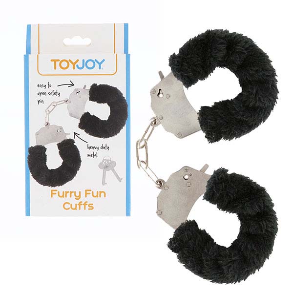 ToyJoy Furry Fun Cuffs plyšová erotická pouta 