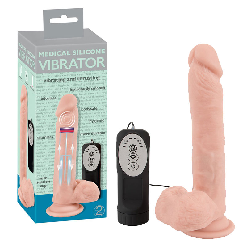 You2Toys Medical Silicone Vibrating And Thrusting Vibrator 