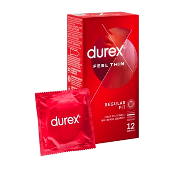 Durex Feel Thin krabička CZ distribuce 12 ks