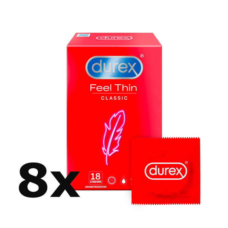 Durex Feel Thin krabička CZ distribuce 144 ks