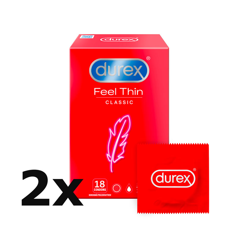 Durex Feel Thin krabička CZ distribuce 36 ks