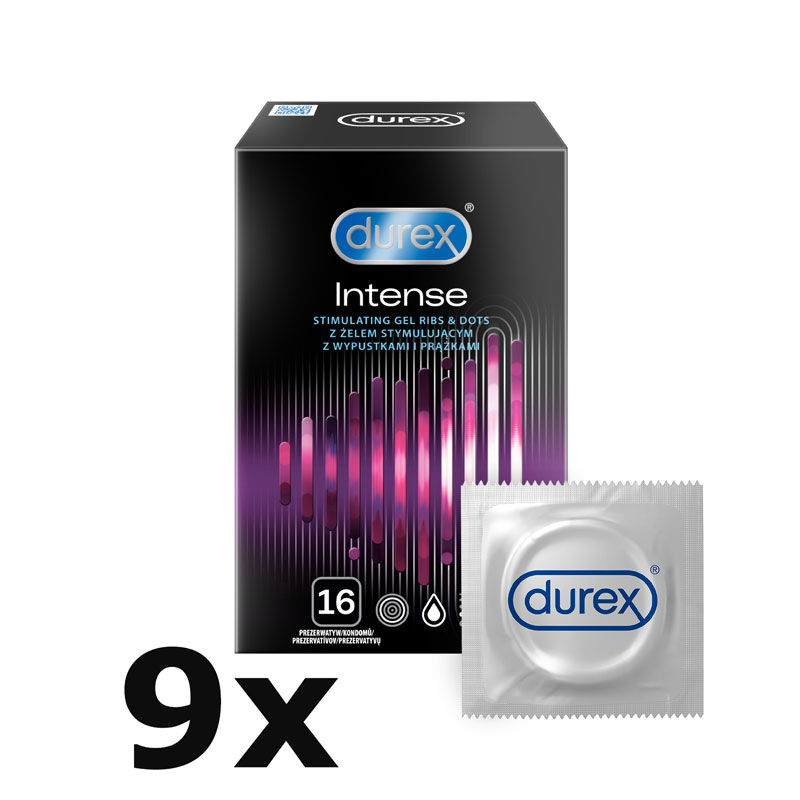 Durex Intense Orgasmic krabička CZ distribuce 144 ks