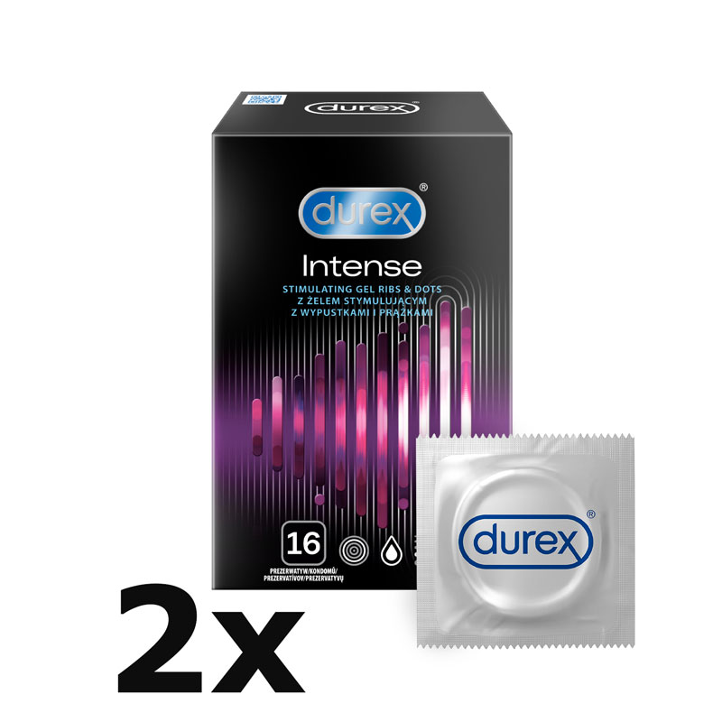 Durex Intense Orgasmic krabička CZ distribuce 32 ks