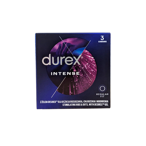 Durex Intense Orgasmic krabička CZ distribuce 3 ks