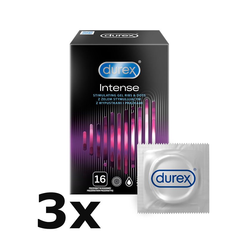 Durex Intense Orgasmic krabička CZ distribuce 48 ks
