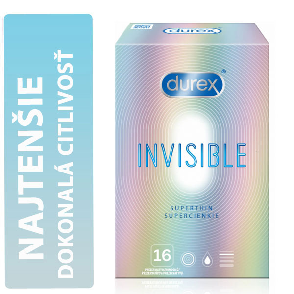 Durex Invisible Superthin (Extra Sensitive) krabička 16 ks