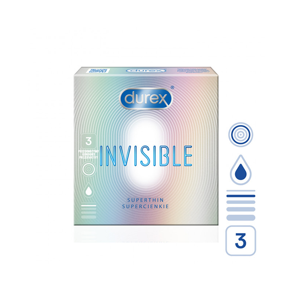 Durex Sensual (Invisible) Superthin krabička 3 ks