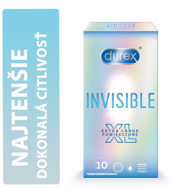 Durex Invisible XL extra large krabička 