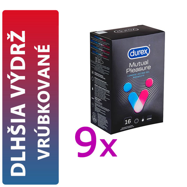 Durex Mutual Pleasure krabička CZ distribuce 144 ks