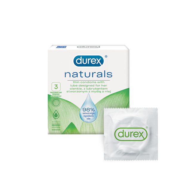 Durex Naturals krabička  3 ks