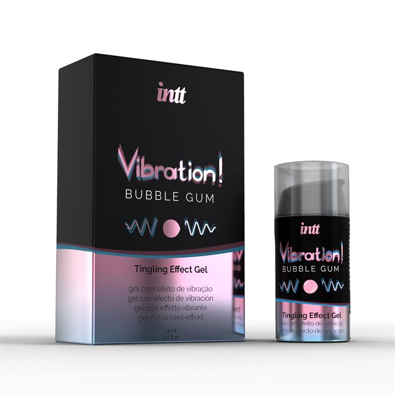 intt Vibration! Bubble Gum Tingling effect gel 15ml 